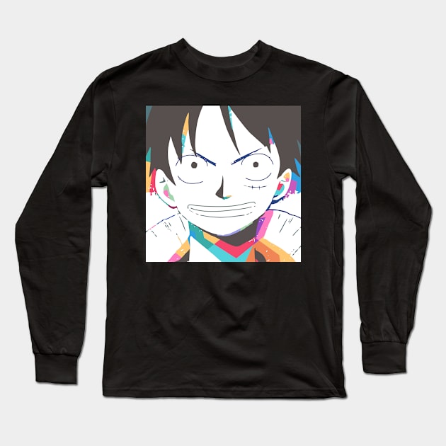 Luffy Long Sleeve T-Shirt by BarnawiMT